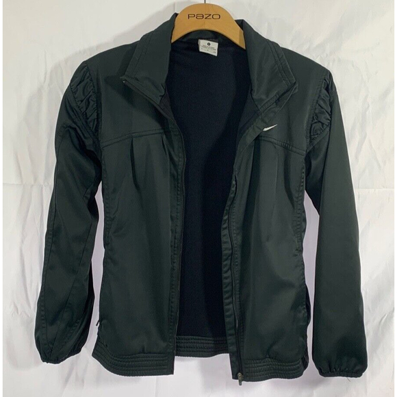 Nike Wind Breaker Youth Girls Jacket Size Small  Full Zip Side Pockets Pleaded - Picture 2 of 12